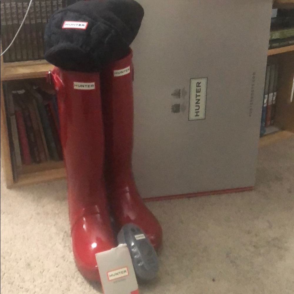 Red Hunter Wellies sz.10